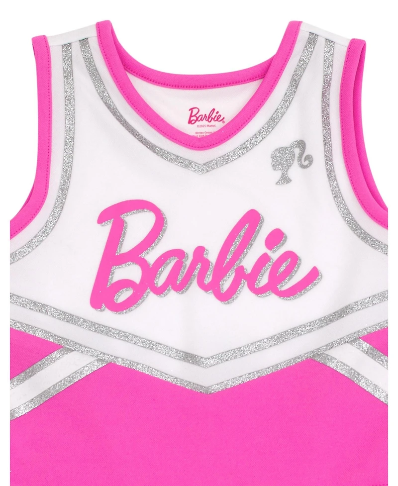 Barbie Girls Cheerleader Dress and Bow Outfit Set