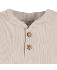 Gerber Baby Boys Henley Bodysuit and Shorts Set