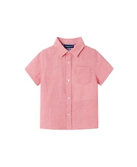 Andy & Evan Toddler Boys Toddler/Child Coral Seersucker Short Sleeve Buttondown Shirt Set