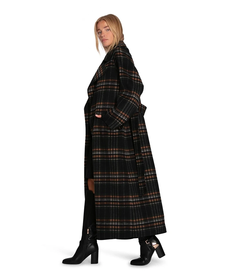 Belle & Bloom Women's Heart To Large Collar Maxi Coat