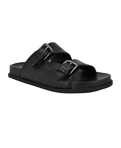 Calvin Klein Women's Vibe Double Band Slip-On Flat Sandals