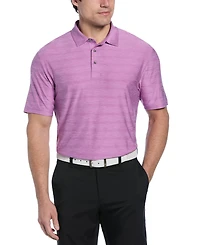 Pga Tour Men's Short-Sleeve Airflux Heather Golf Polo Shirt