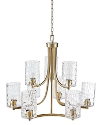 Hampton Hill 31.25" Opulentia 9-light Iron Chandelier