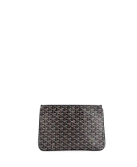 Pre-Owned Goyard Mm Senat Zip Pouch Coated Canvas