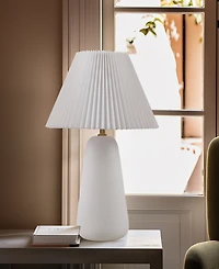 Ink+Ivy 21" Veluna Textured Ceramic Table Lamp