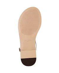 Marc Fisher Ltd Women's Lille Ankle Strap Flat Thong Sandals