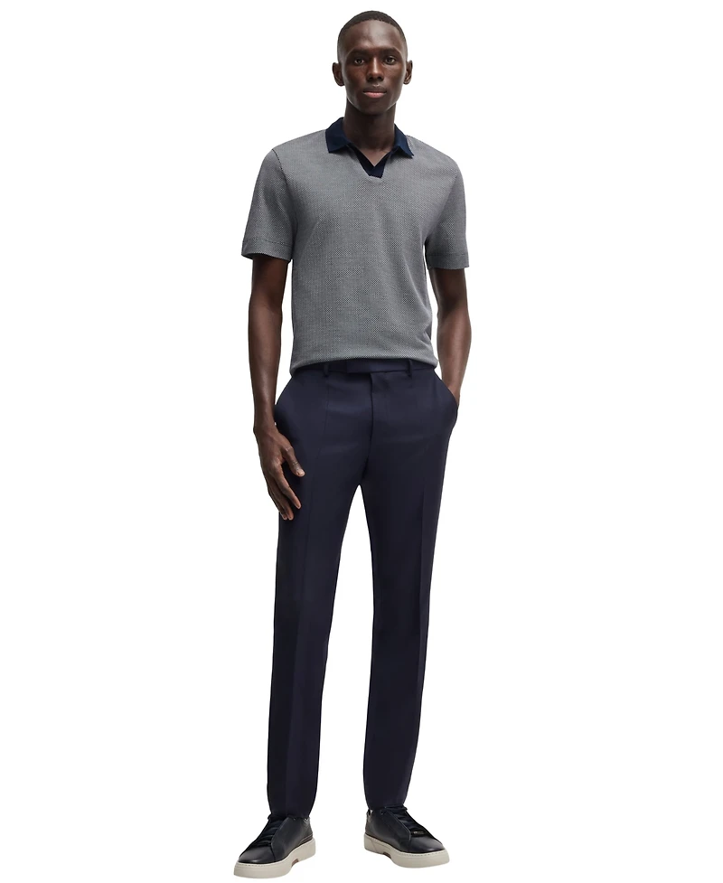 Boss by Hugo Boss Men's Cotton Silk Dot-Pattern Polo Shirt