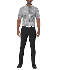 Pga Tour Men's Short Sleeve Toucan Print Golf Polo Shirt