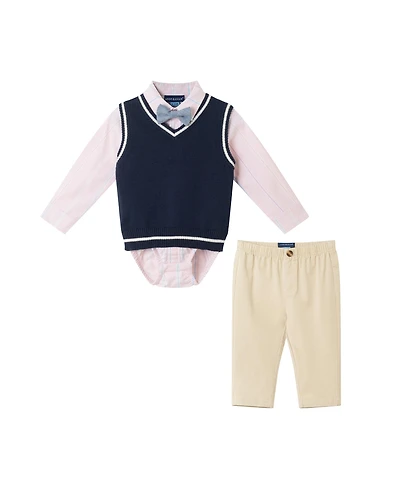 Andy & Evan Baby Boys Long Sleeve Buttondown Pant Set