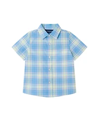 Andy & Evan Baby Boys 4 Peice Plaid Short Set