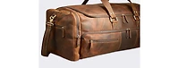 Luxorro 100% Full Grain Leather Duffel Bag - Only Duffel You will Need