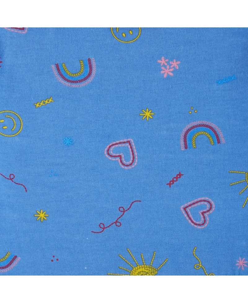 Andy & Evan Toddler Girls Toddler/Child Blue Printed Jersey Dress