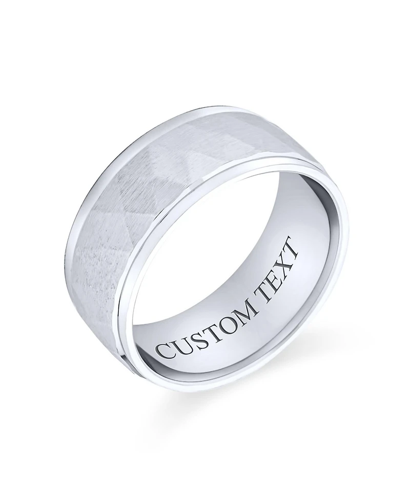 Bling Jewelry Stash Striped Pattern .925 Sterling Silver Band Ring