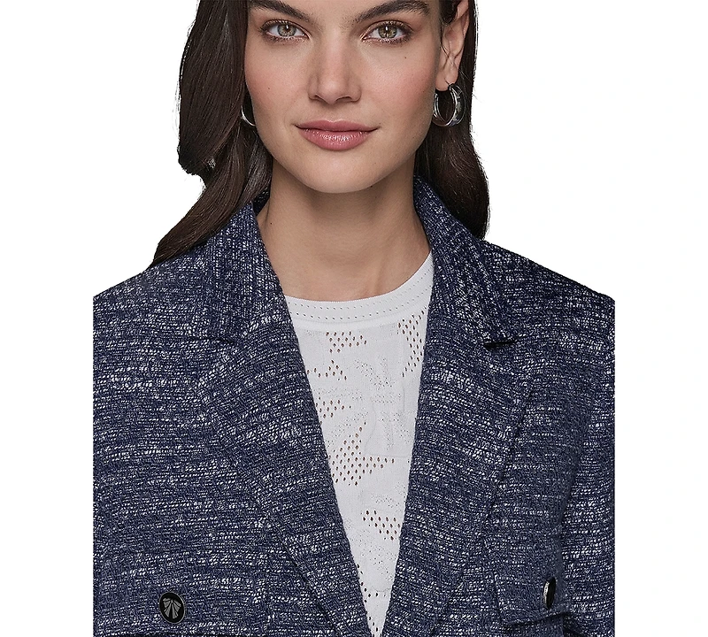 Karl Lagerfeld Paris Women's Tweed Cropped Jacket