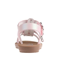 Bebe Toddler Girls Flower Print Lining with Fisherman Sandals