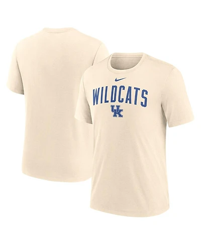 Nike Men's Cream Kentucky Wildcats Natural Arch Logo Tri-Blend T-Shirt