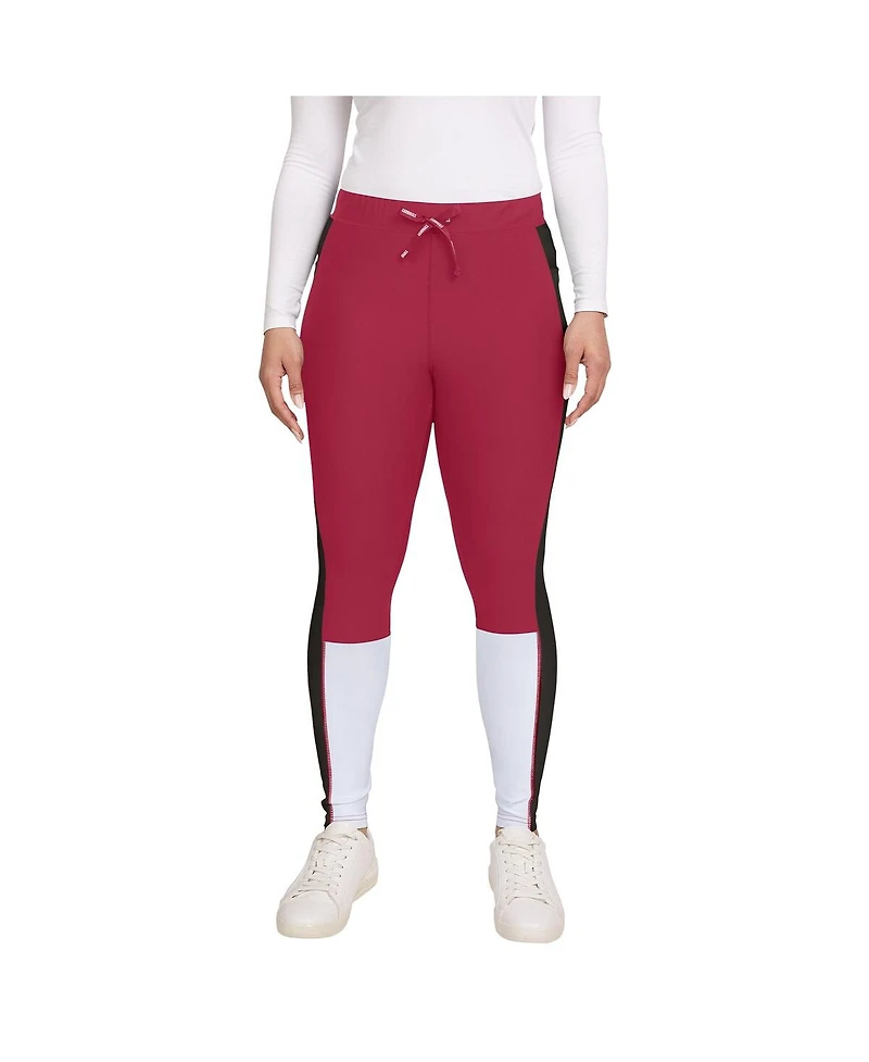 Wear by Erin Andrews Women's Cardinal/Black Arizona Cardinals Color Block Leggings