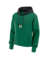 Fanatics Women's Kelly Green Boston Celtics Post Up Boxy Pullover Hoodie