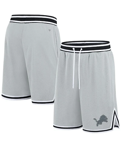 Fanatics Men's Silver Detroit Lions Elements Future Ground Shorts