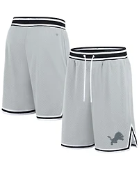 Fanatics Men's Silver Detroit Lions Elements Future Ground Shorts