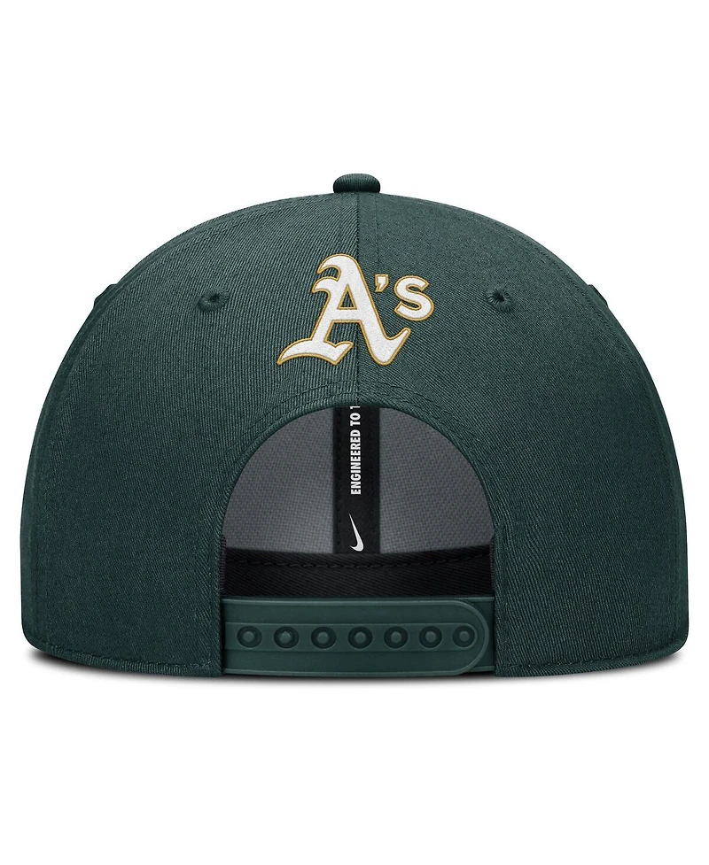 Nike Men's Green Athletics Rise Gaberdine Adjustable Hat
