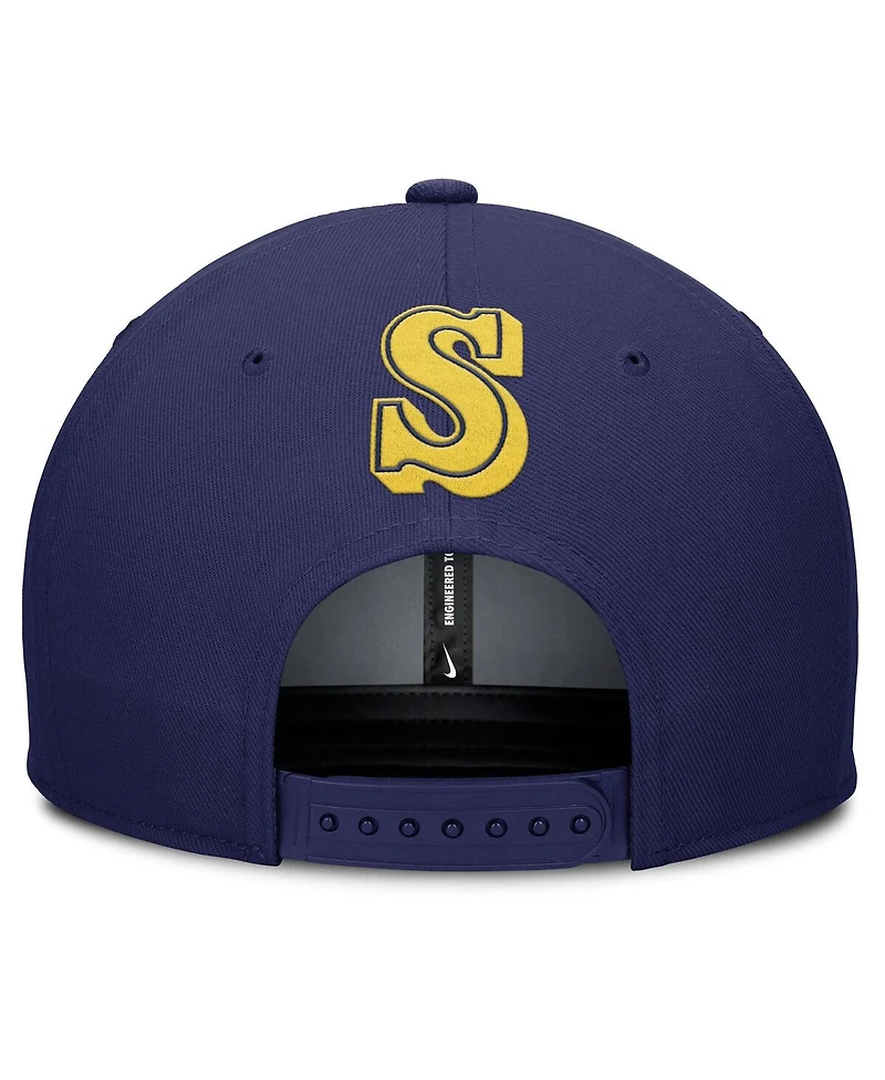 Nike Men's Gray/Navy Seattle Mariners Pro Performance Snapback Hat