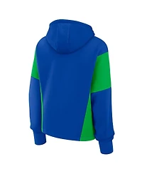 Fanatics Women's Blue Seattle Sounders Fc Oversized Goalkeeper Legacy Pullover Hoodie