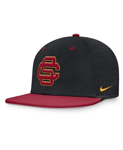 Nike Men's Black Usc Trojans On-Field Dugout True Performance Fitted Hat