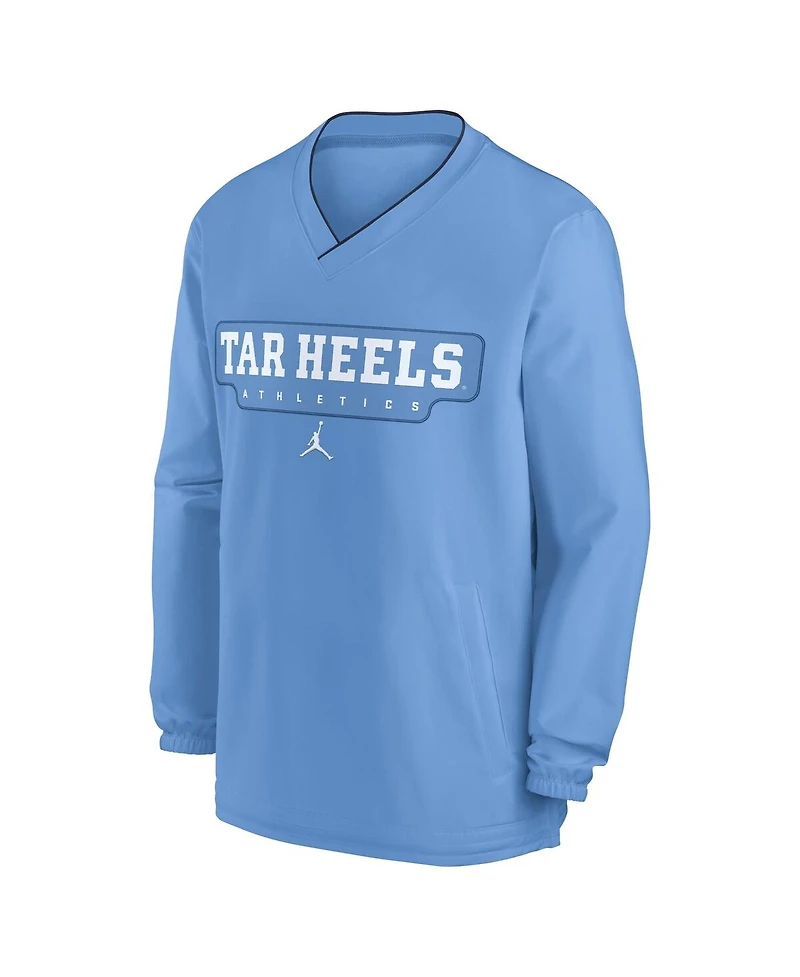 Jordan Men's Carolina Blue North Tar Heels 2024 Sideline Pullover Wind shirt