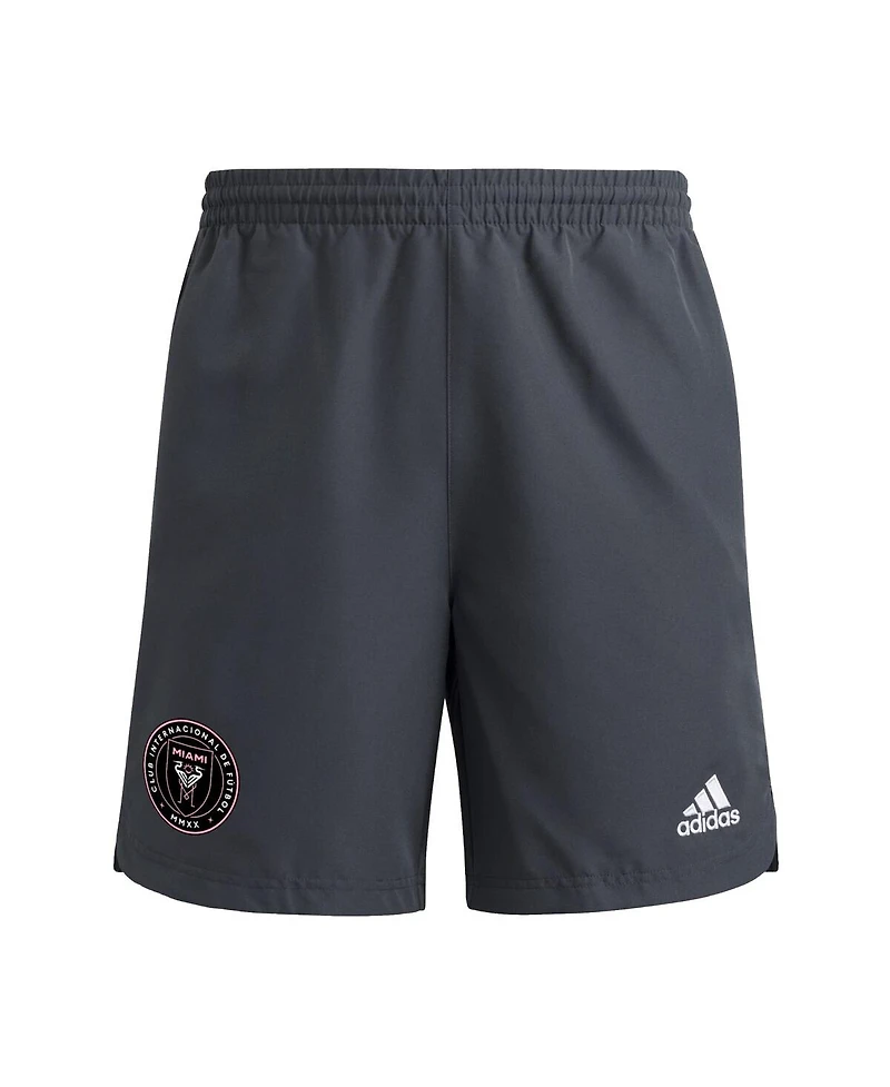 Adidas Men's Gray Inter Miami Cf 2025 Travel Shorts