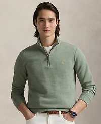 Polo Ralph Lauren Men's Double-Knit Mesh Quarter-Zip Pullover