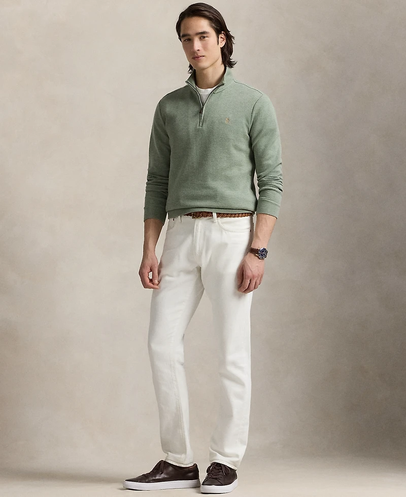Polo Ralph Lauren Men's Double-Knit Mesh Quarter-Zip Pullover