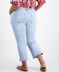 Liverpool Los Angeles Trendy Plus Slit-Hem Kick Flare Jeans