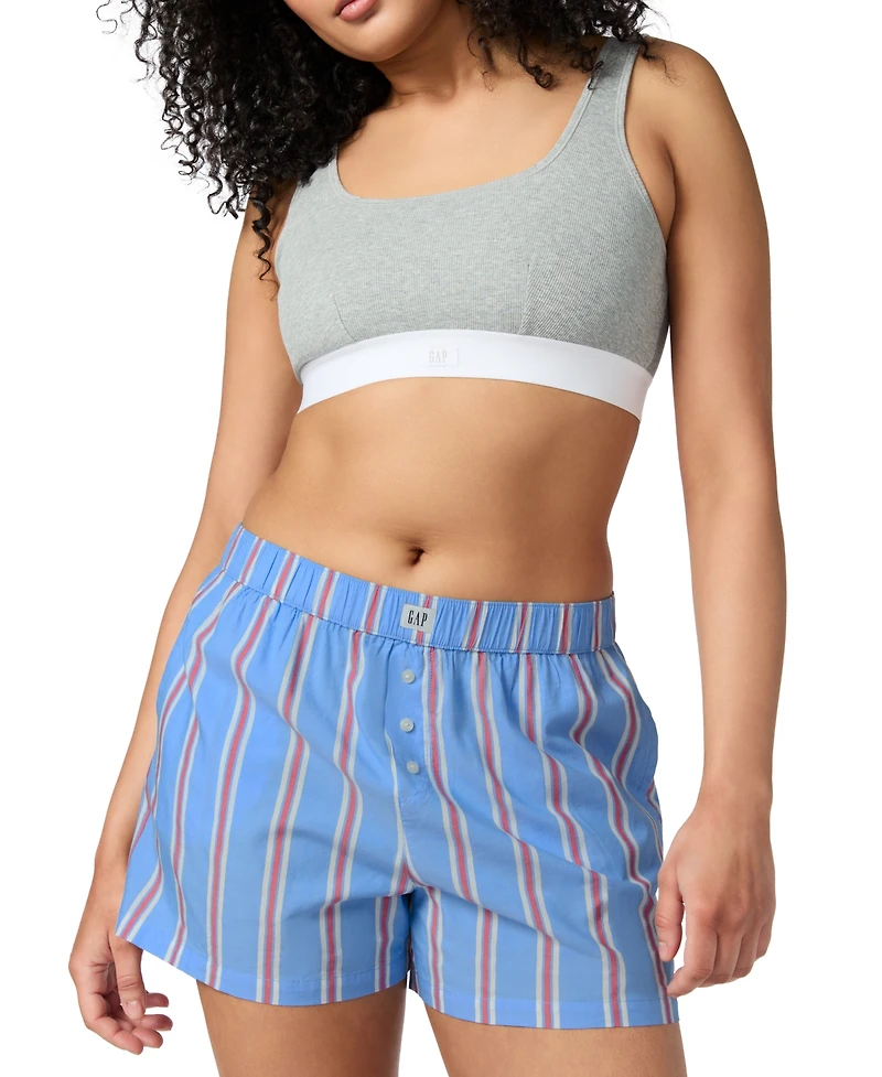 Gap Women's Printed Poplin Boxer Shorts