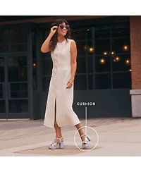 LifeStride Women's August Square Open Toe Platform Sandals