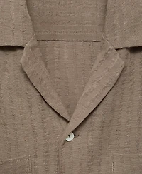 Mango Men's Slim-Fit Cotton-Blend Shirt