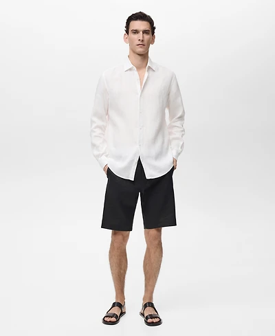 Mango Men's Tailored Linen Shorts