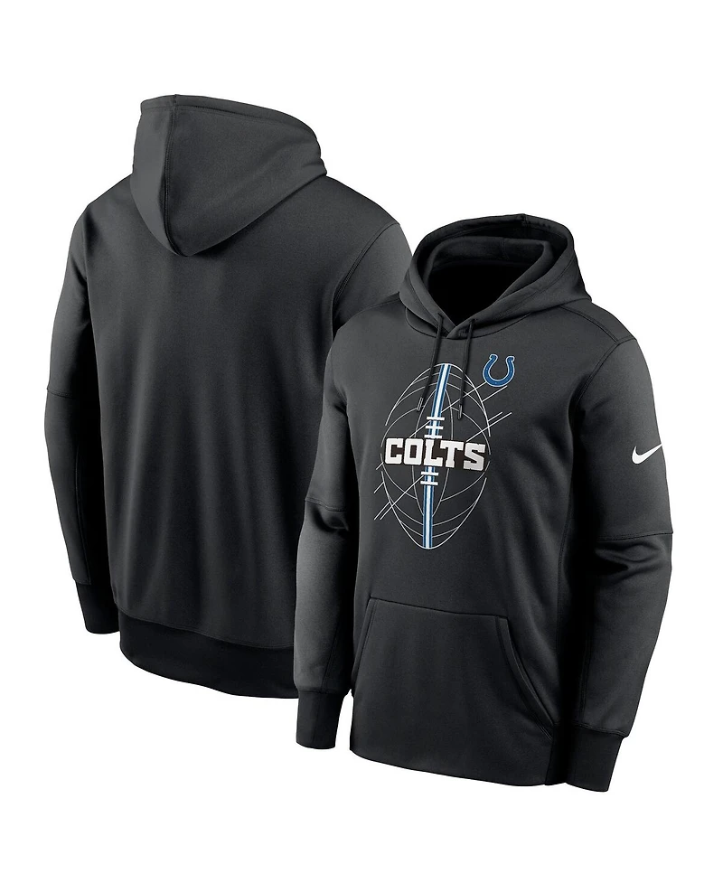 Nike Men's Black Indianapolis Colts Performance Fleece Pullover Hoodie