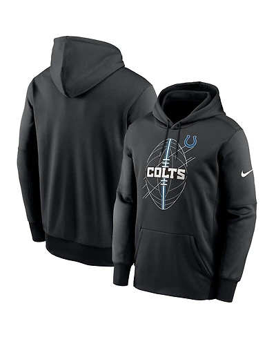 Nike Men's Black Indianapolis Colts Performance Fleece Pullover Hoodie