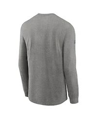 Nike Men's Heather Gray Chicago Bears Team Issue Long Sleeve Performance T-Shirt
