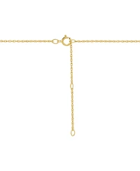 Lab Created Ruby (1/3 ct. t.w.) & Diamond (1/10 ct. t.w.) Heart Pendant Necklace in 14k Yellow Gold-Plated Sterling Silver, 16" + 2" extender