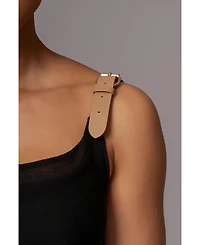 Jluxlabel Women's Shanti Faux Buckle Top