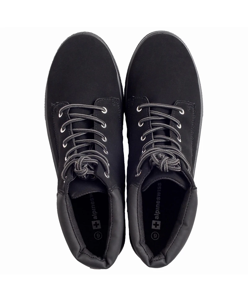 Alpine Swiss Keith Mens High Top Fashion Sneakers Casual Lace Up Shoes Boots
