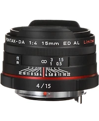 Pentax Smcp-da 15mm f/4 Ed Al Hd Lens for Dslr Cameras, Black
