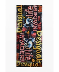 Desigual Women's Cat letters scarf