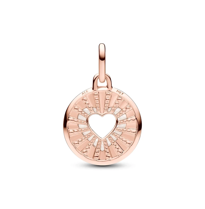 Pandora Rose Gold-Plated Hearts Medallion Charms