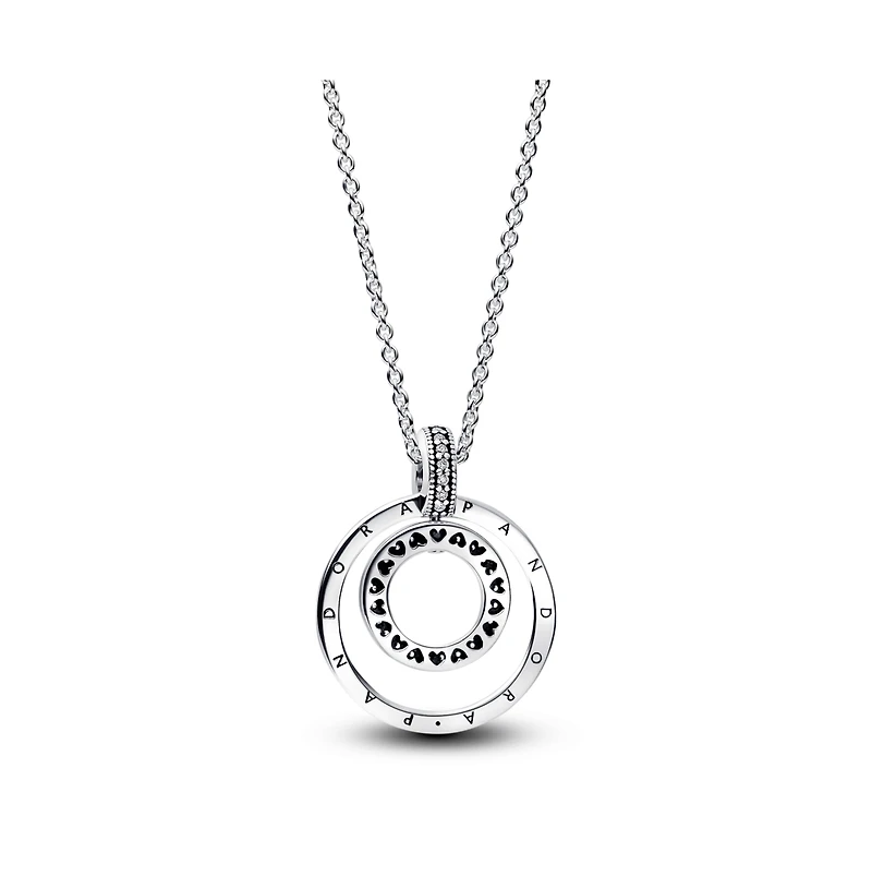 Pandora Sterling Silver Logo Pendant Necklace