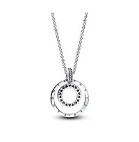Pandora Sterling Silver Logo Pendant Necklace