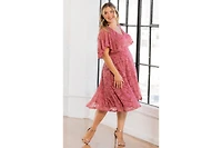 Kiyonna Plus Camille Lace Cocktail Dress