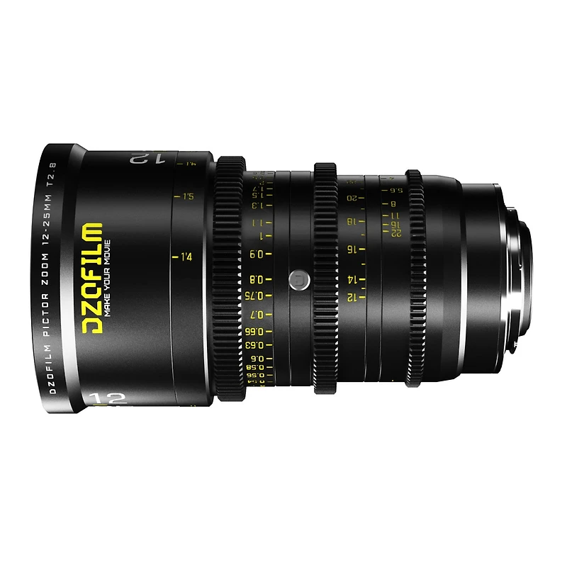 Dzofilm Pictor Zoom 12-25mm T2.8 Parfocal Cine Lens for Pl Mount and Canon Ef, Black